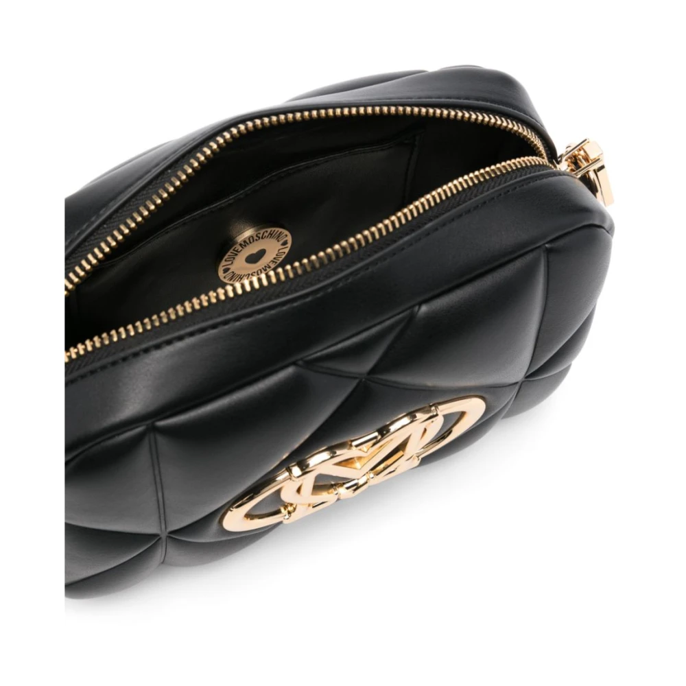 Love Moschino Zwarte schoudertas voor vrouwen Black Dames