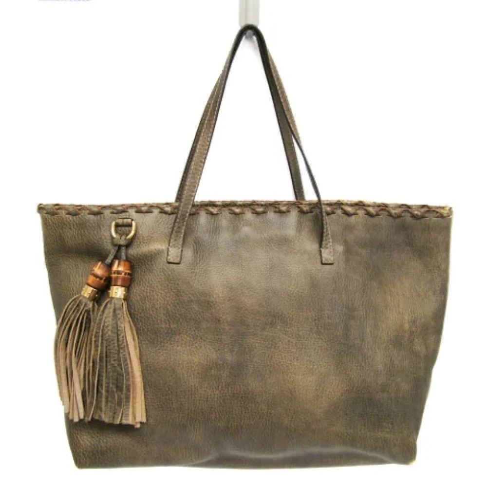 Gucci Vintage Pre-owned Leather gucci-bags Green Dames