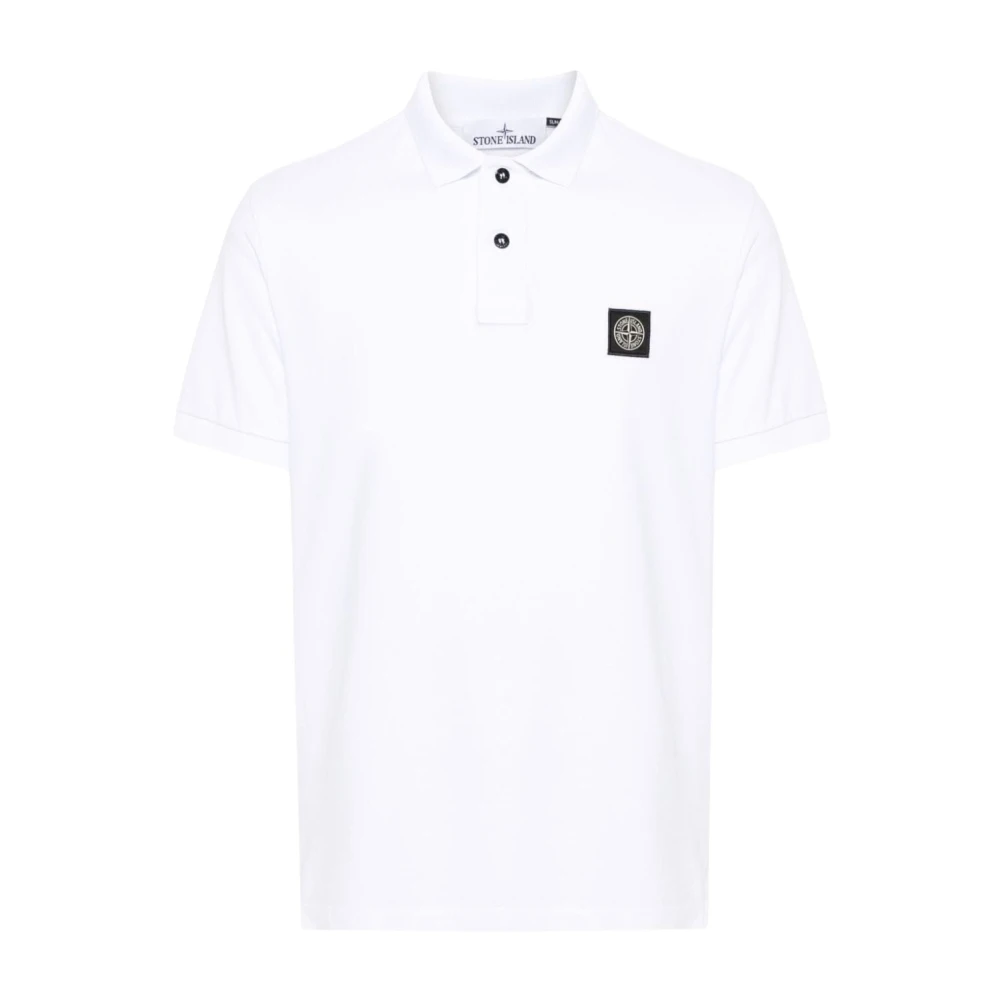 Stone Island Klassiek Polo Shirt in Diverse Kleuren White Heren