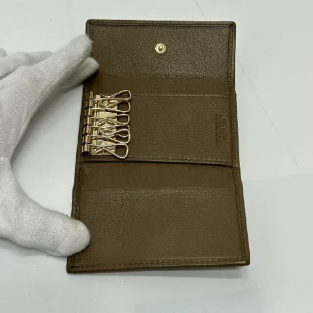 Bvlgari Vintage Pre-owned Leather key-holders Brown Heren