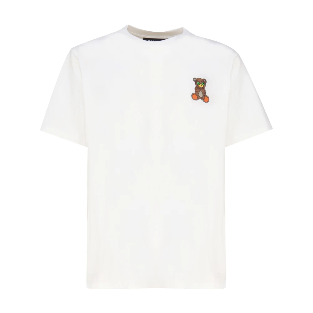 Barrow T-shirt met Teddy Bear Print White Heren