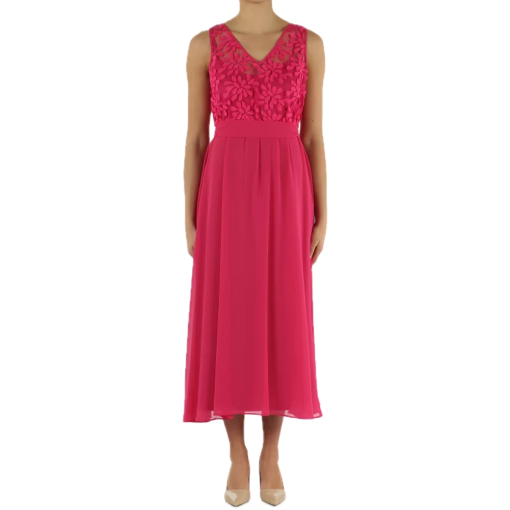 Pennyblack Bloemen Geborduurde Feestjurk Pink Dames
