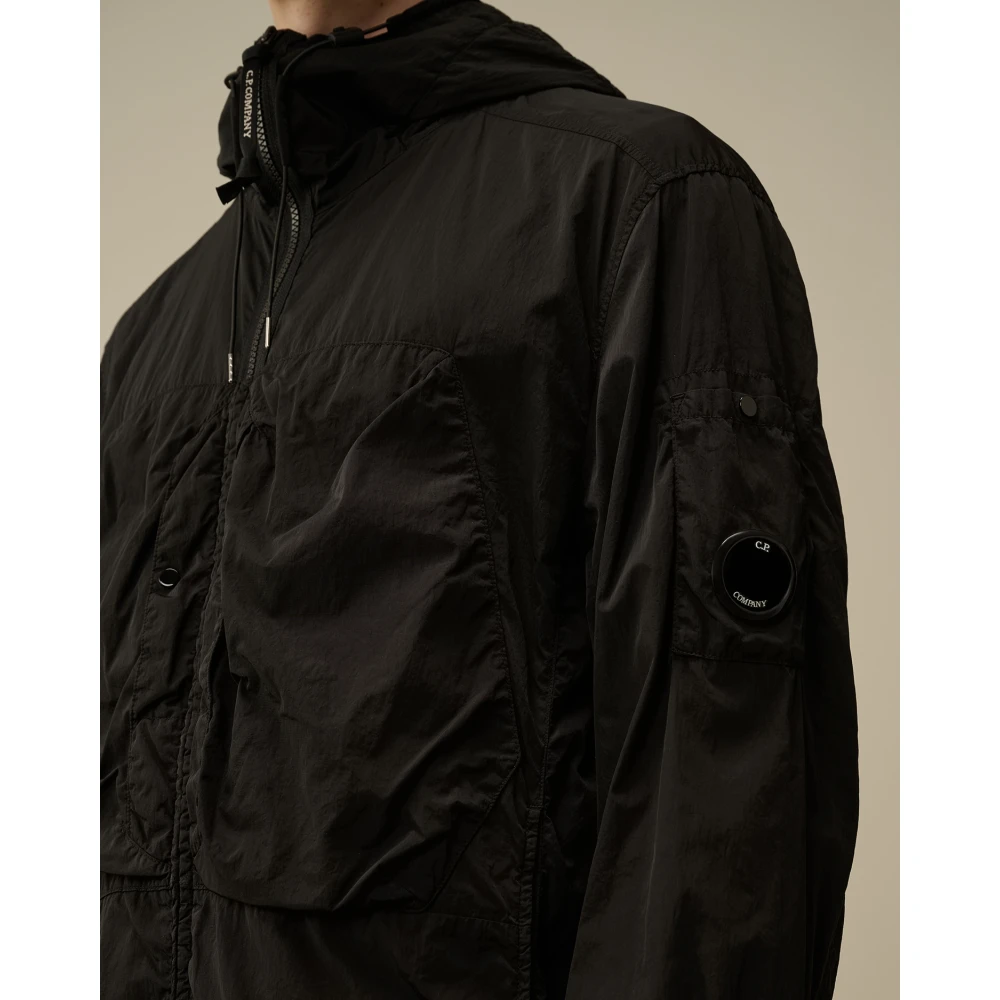 C.P. Company Zwarte Chrome-R Jas Black Heren