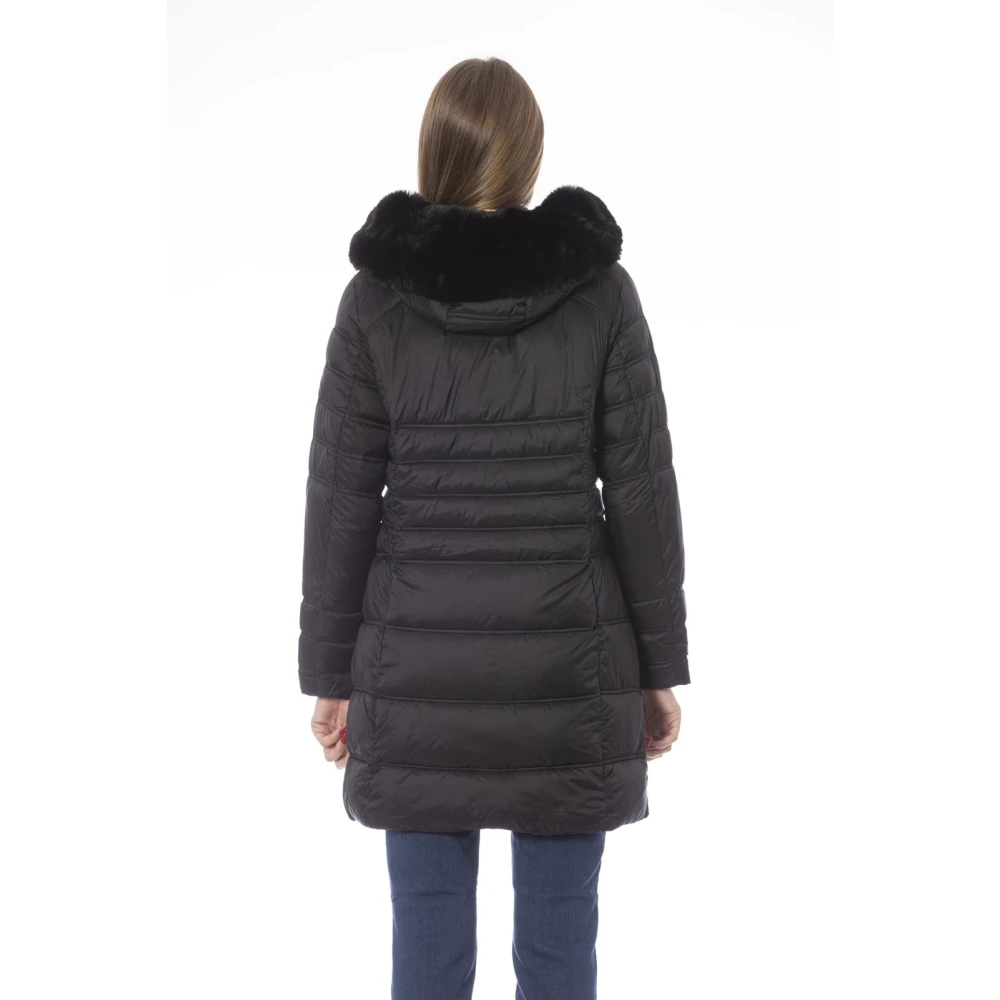 Baldinini Hooded Bomberjack met ritssluiting Black Dames