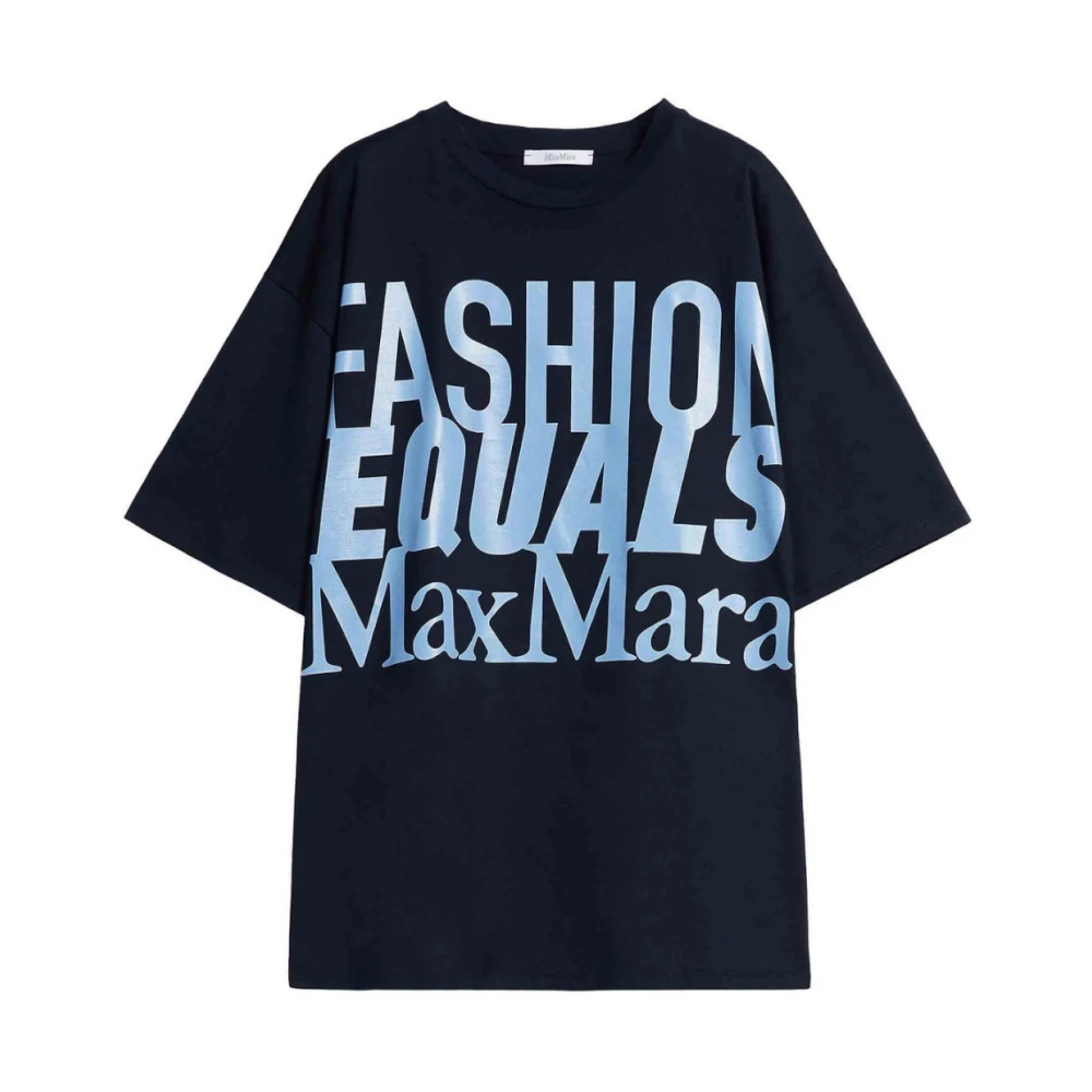 Max Mara - Tops > T-Shirts - Blue - Max Mara - Modalova
