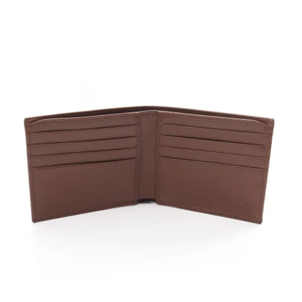 Gucci Vintage Pre-owned Plastic wallets Beige Heren