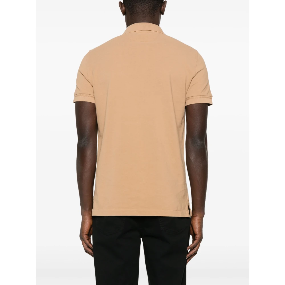 Tom Ford Katoenen Polo Shirt met Piquet Design Beige Heren
