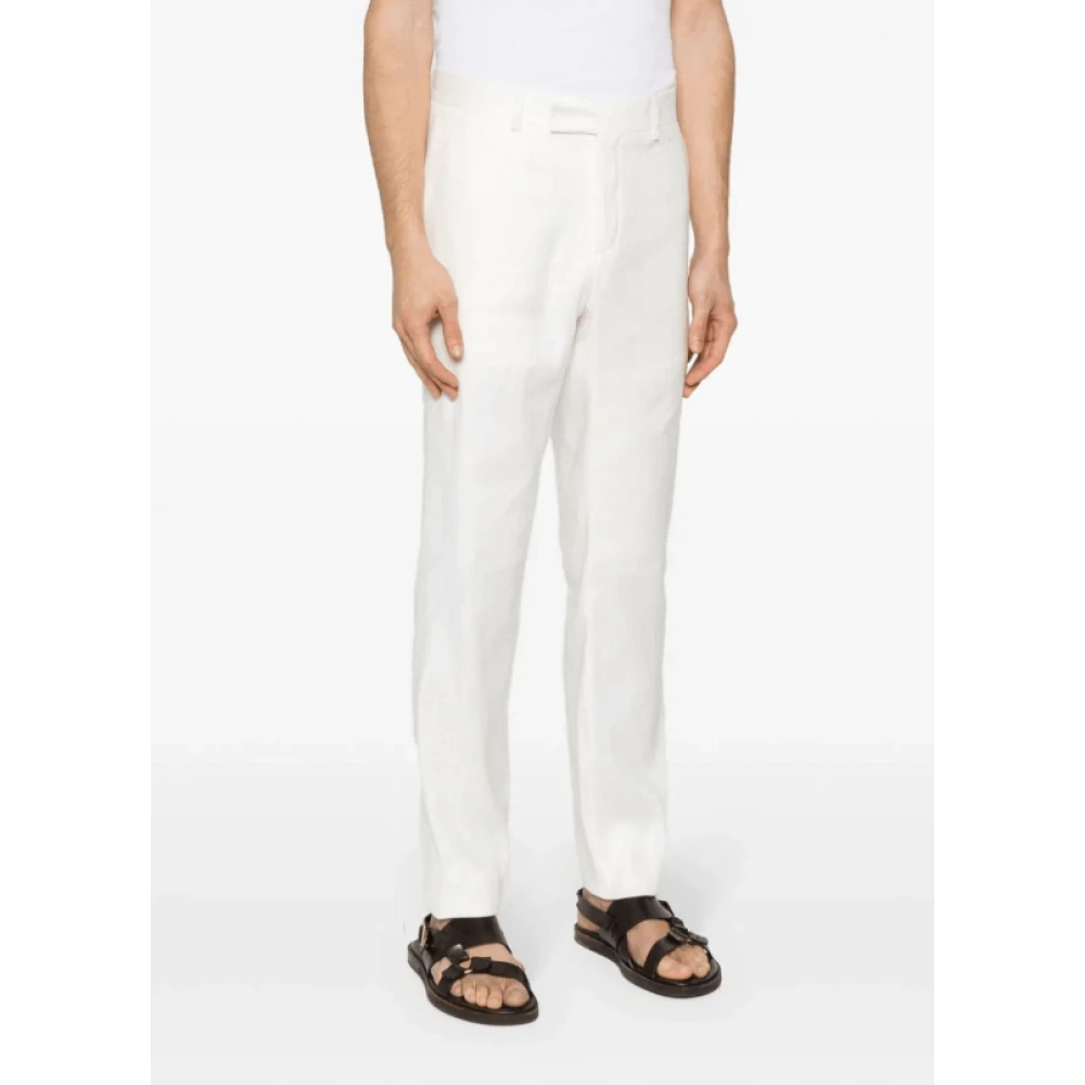 Lardini Straight Trousers White Heren