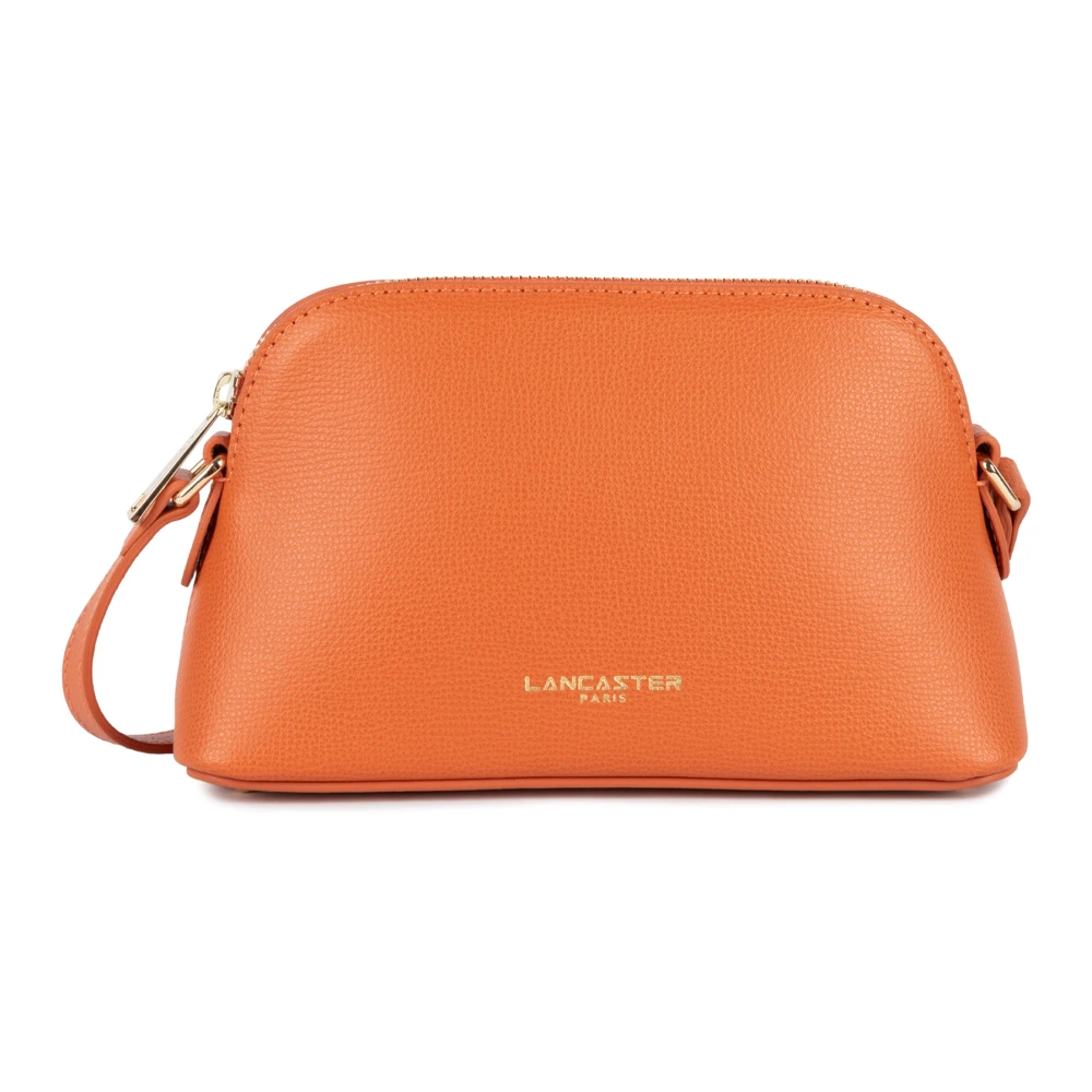 Lancaster Orange Shoulder Bags, Female, One Size, Zippered Half Moon Bag