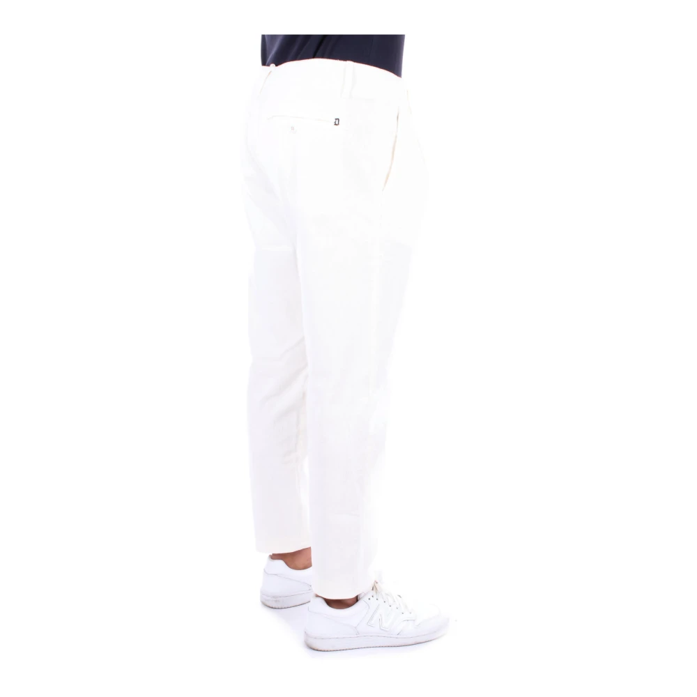 Dondup Crèmekleurige Broek met Achterlogo Beige Heren