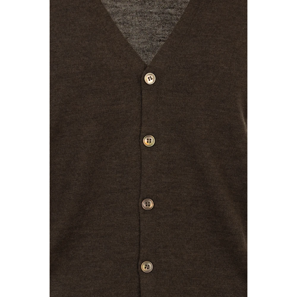 Gran Sasso Bruine Sweater Vest Brown Heren