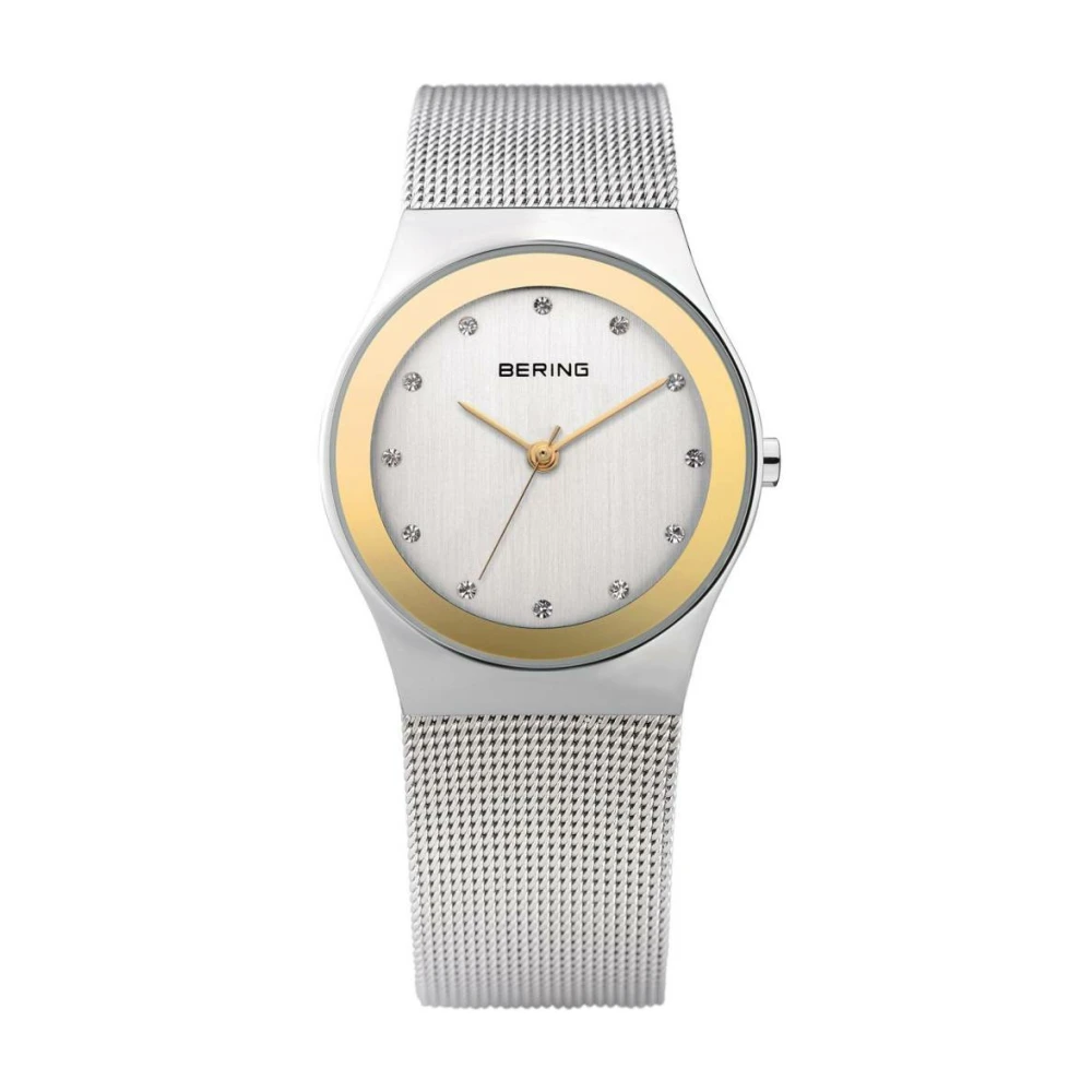 Bering Damen Quarz Uhr | Armbanduhr 27 mm Edelstahlgehäuse und Zifferblatt | Milanaisearmband | Saphierglas | 3 ATM | 12927 - Bild 4
