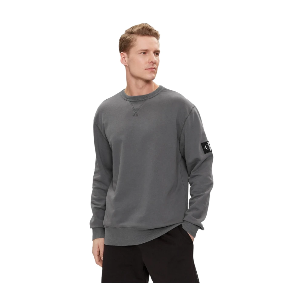 Calvin Klein Stijlvolle Sweatshirt voor Mannen Gray Heren