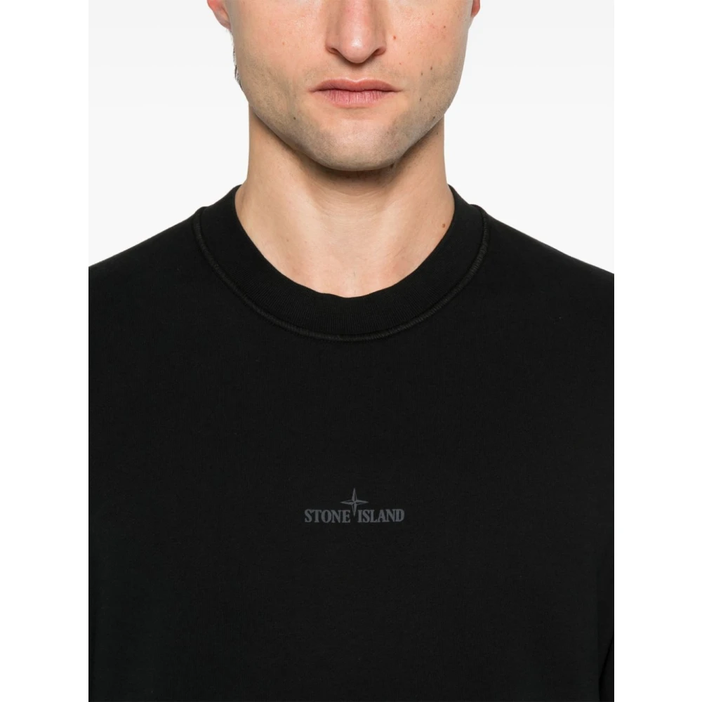 Stone Island Zwarte Casual Kleding voor Mannen Black Heren