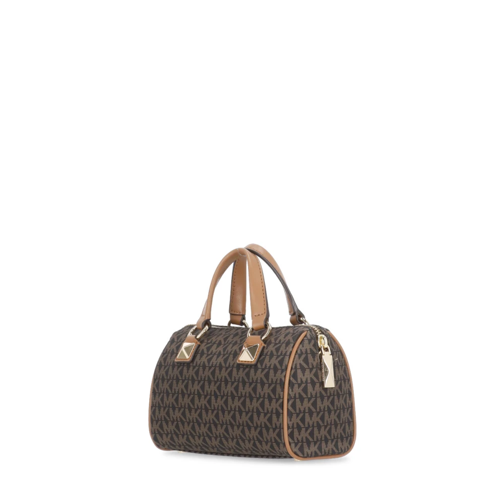 Michael Kors Bruine Stoffen Handtas met Monogram Brown Dames