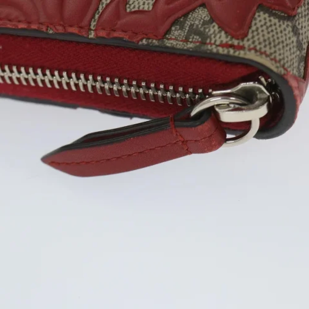 Gucci Vintage Pre-owned Leather wallets Red Dames