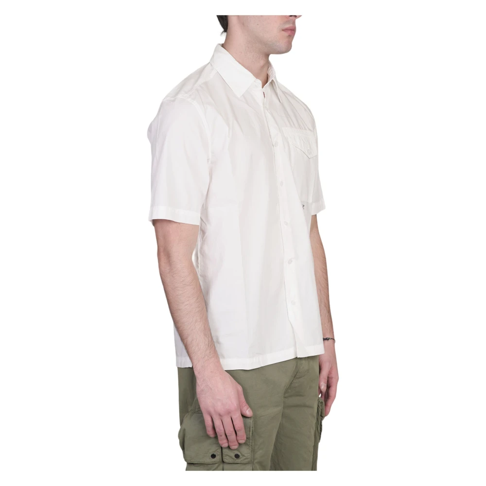 C.P. Company Zak Popeline Shirt White Heren