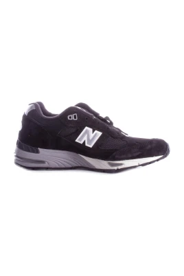 Logo Sneakers med Mocka Överdel