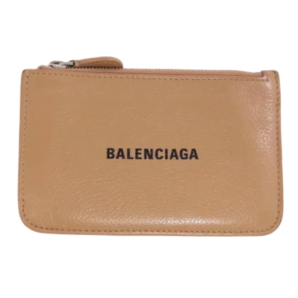 Balenciaga Vintage Pre-owned Leather home-office Beige Dames