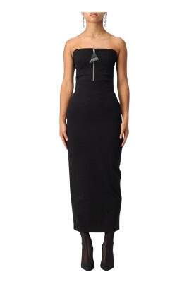 sort-zipfront-maxi-kjole