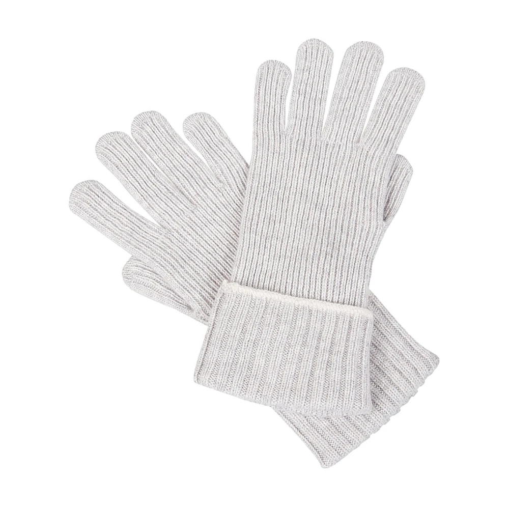 Eleventy Cashmere Tipping Handschoenen Gray Unisex