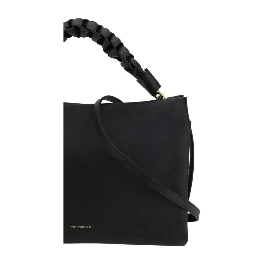 Coccinelle Stijlvolle Gevlochten Handtas Black Dames