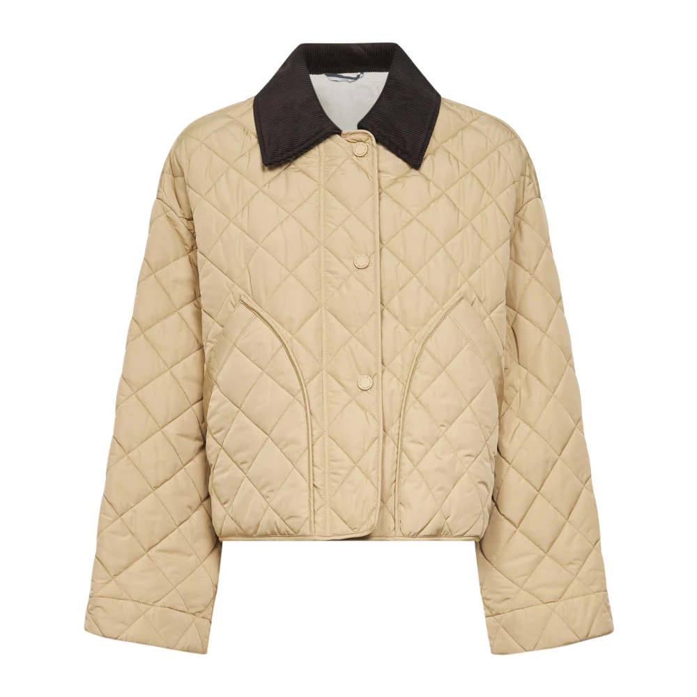 Weekend Max Mara Women's Beige Reversible Padded Jacket