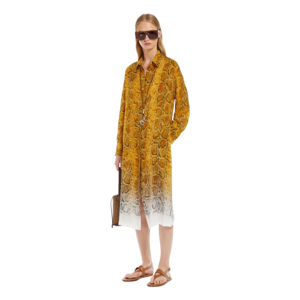 Max Mara Studio Shirt Dresses Yellow Dames