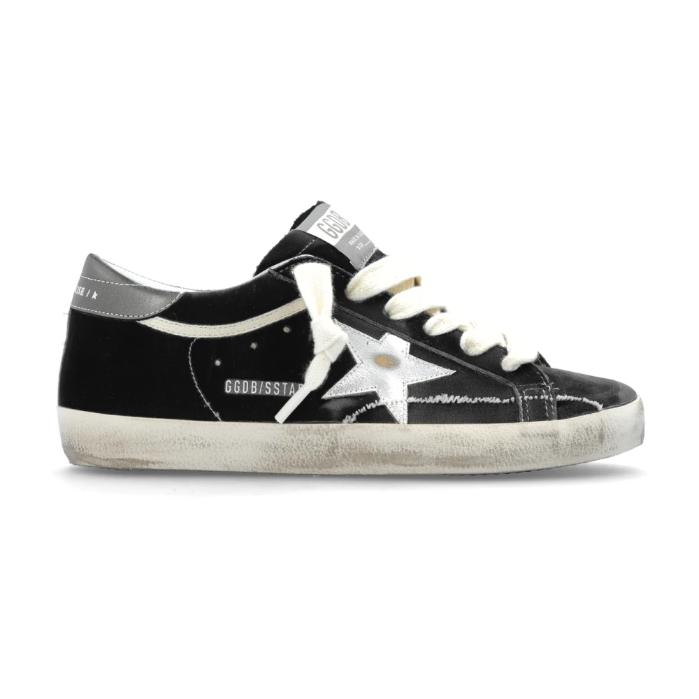 Golden Goose Black Sneakers, Female, 7 Uk, Super-Star Trainers