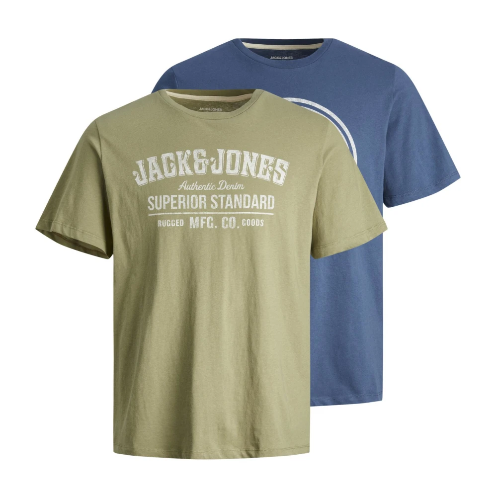 Jack & jones Print Mix T-Shirt 2 Pack Multicolor Heren