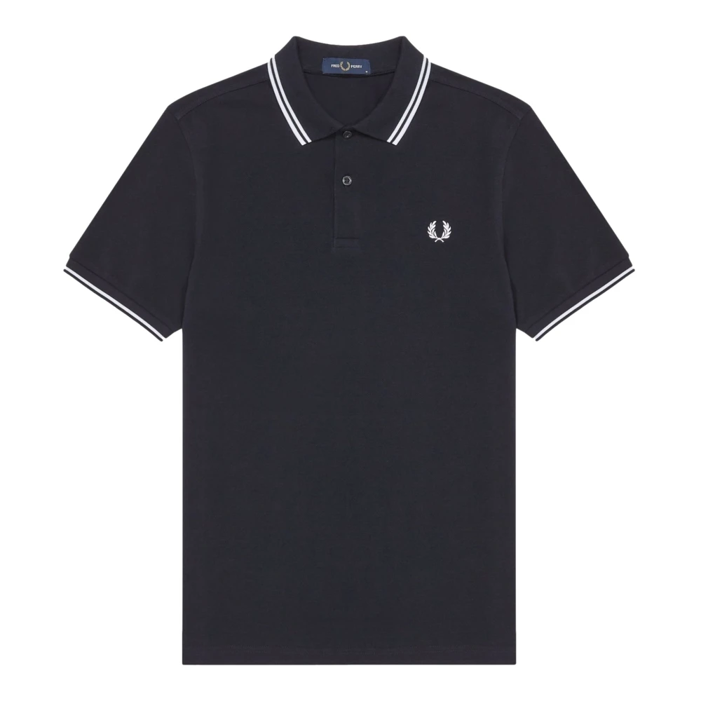 Fred Perry Men's Black Marino/Blanco Twin Tipped Polo Shirt