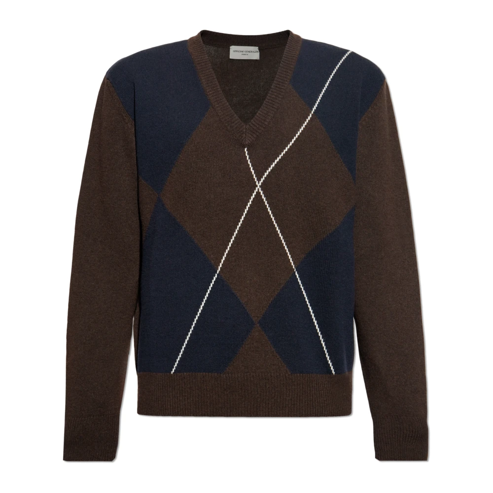 Officine Générale Wollen trui Brown Heren
