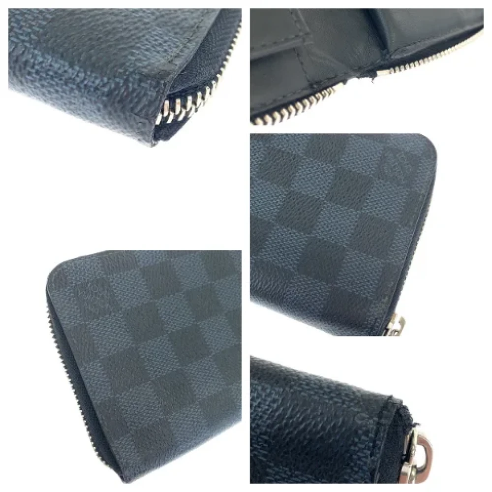 Louis Vuitton Vintage Pre-owned Canvas wallets Gray Heren