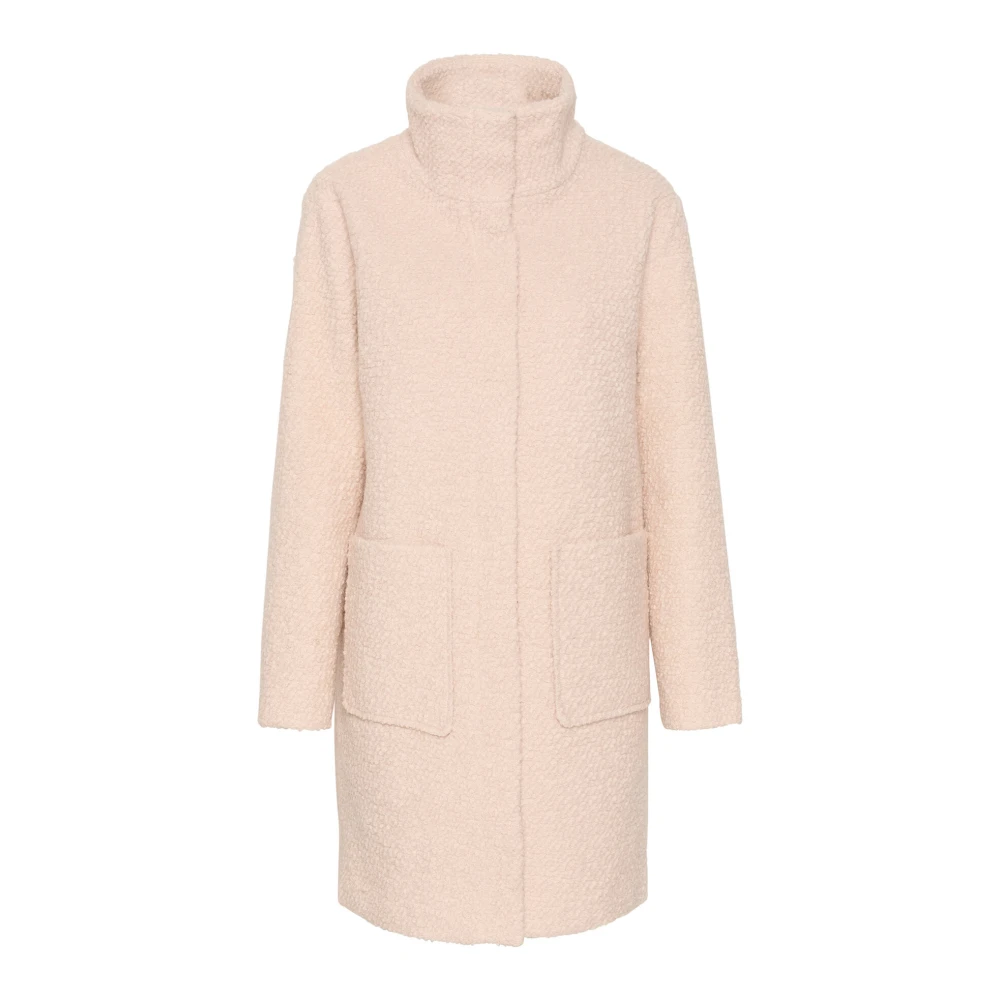 Saint Tropez Ferddysz Coat Jacka Kräm Beige, Dam