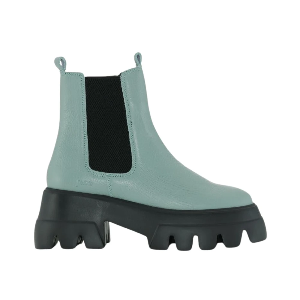 JoDis Turkos Läder Chelsea Boot Blue, Dam