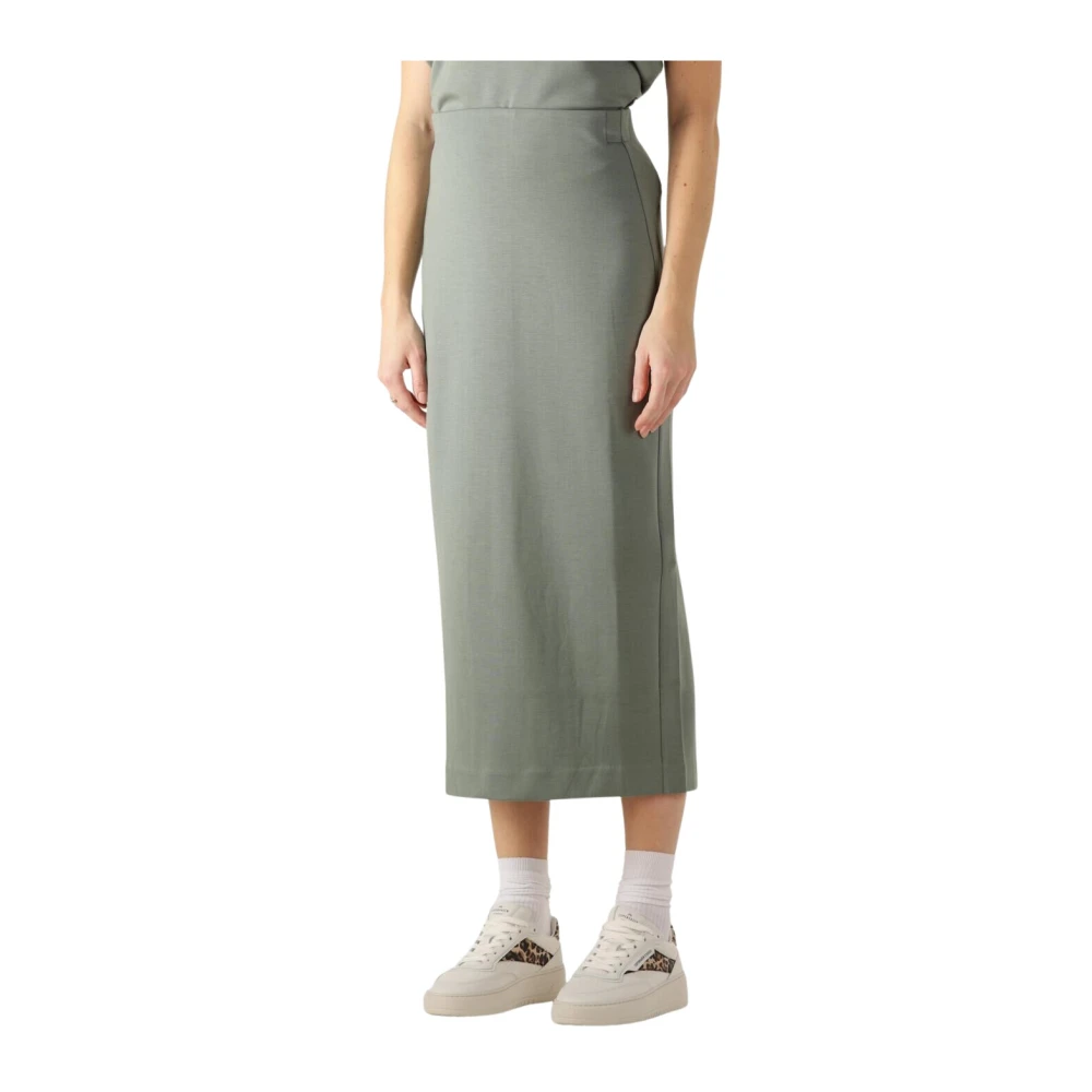InWear Groene Midi Rok voor Stijlvolle Vrouwen Green Dames
