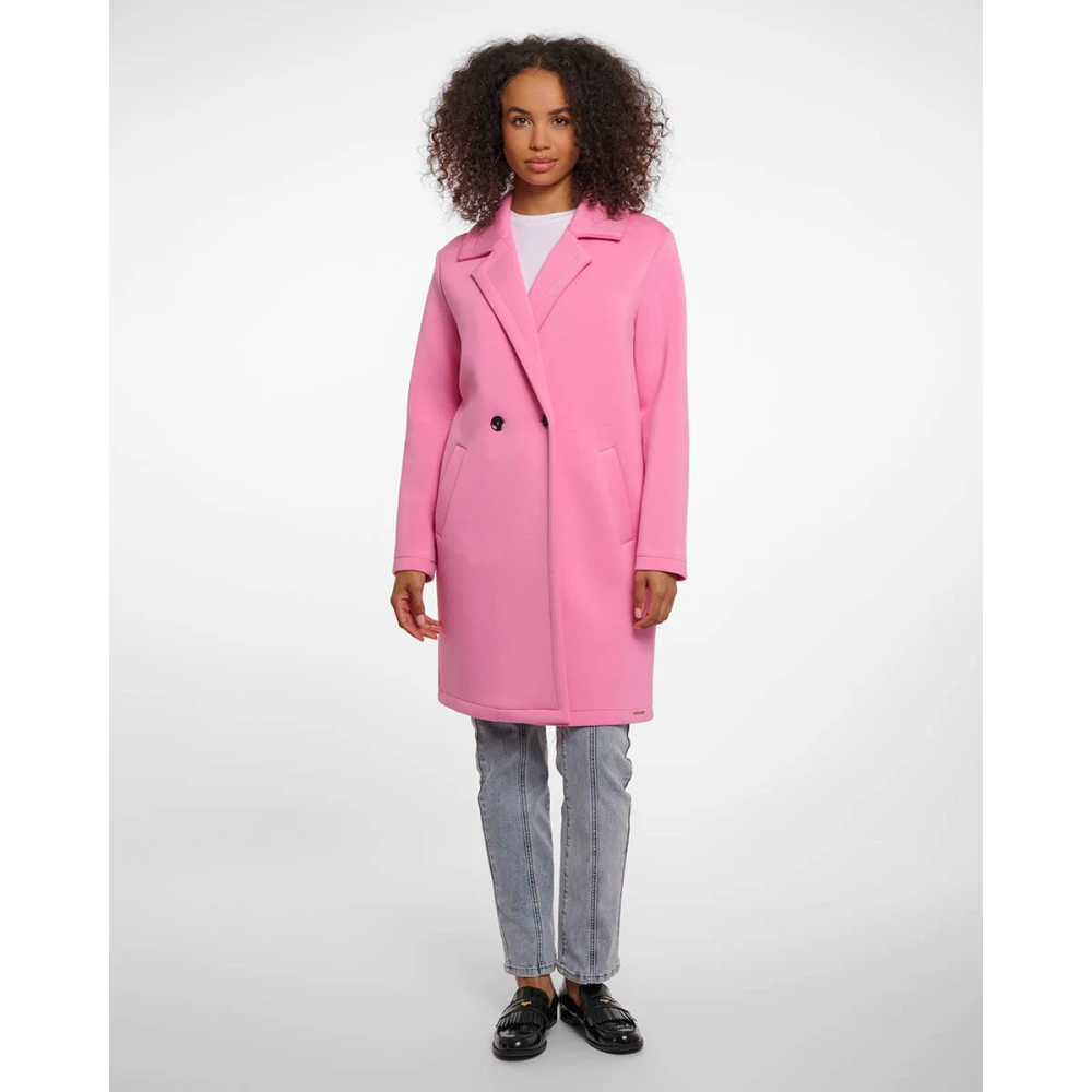 Rino&Pelle Double Breasted Coat Danja Pink Dames