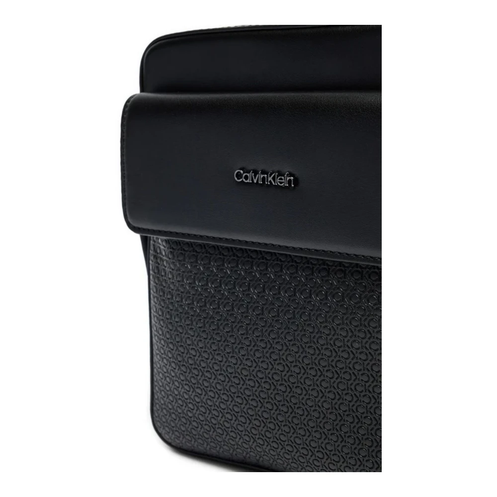Calvin Klein Verticale Lijnen Reporter Tas Black Heren