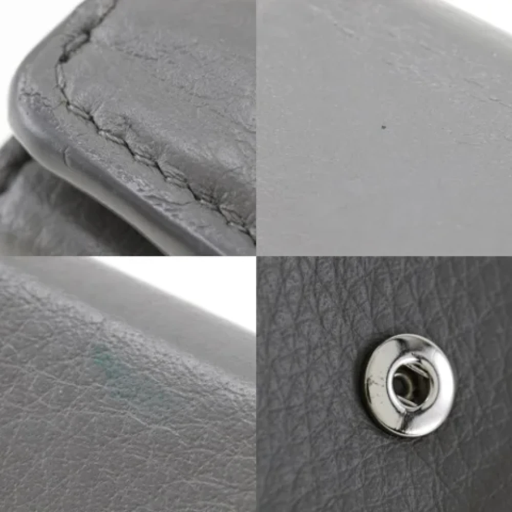 Balenciaga Vintage Pre-owned Leather wallets Gray Dames