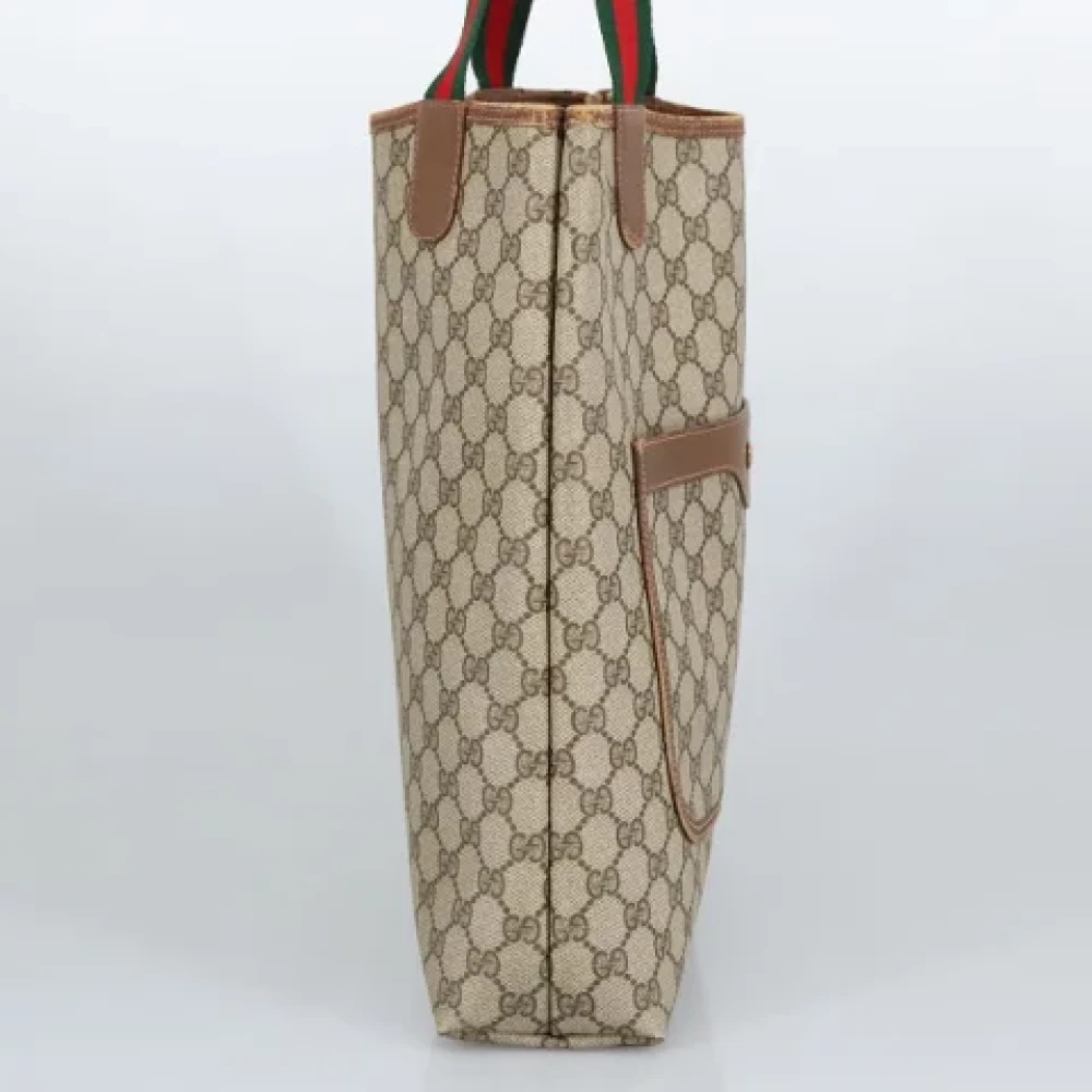 Gucci Vintage Pre-owned Canvas handbags Beige Dames