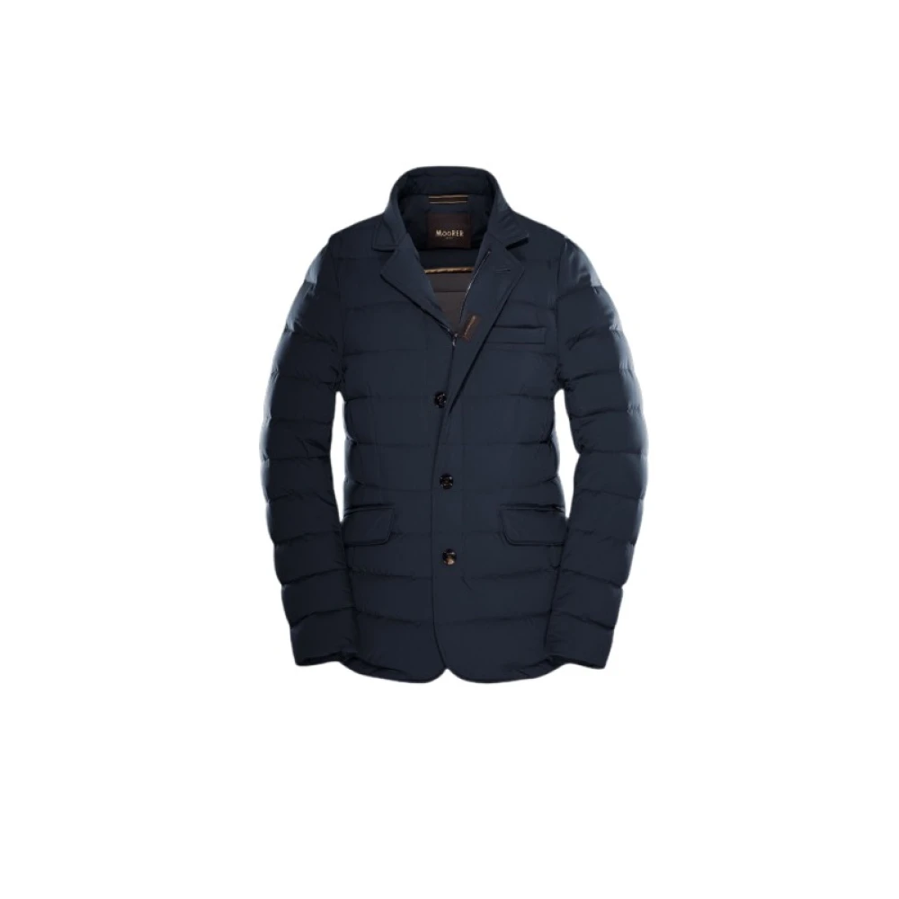 Moorer Stylish Array Grote Jas Blue Heren