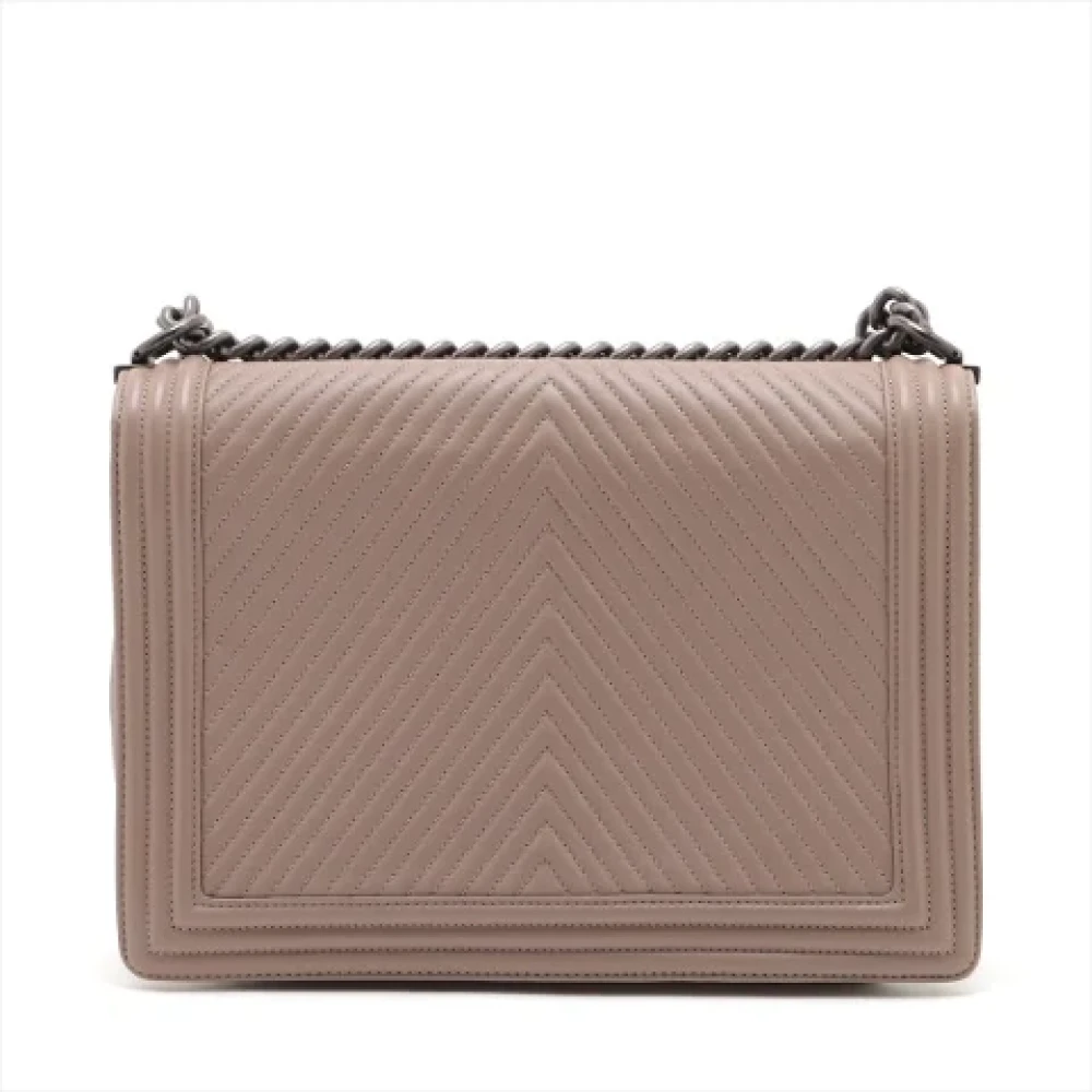 Chanel Vintage Pre-owned Leather chanel-bags Pink Dames