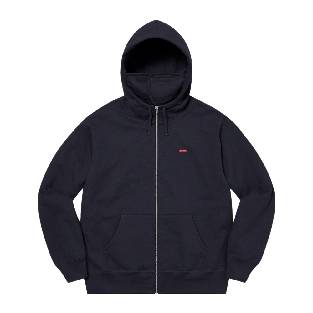 Supreme Beperkte oplage Facemask Zip Up Hoodie Blue Heren