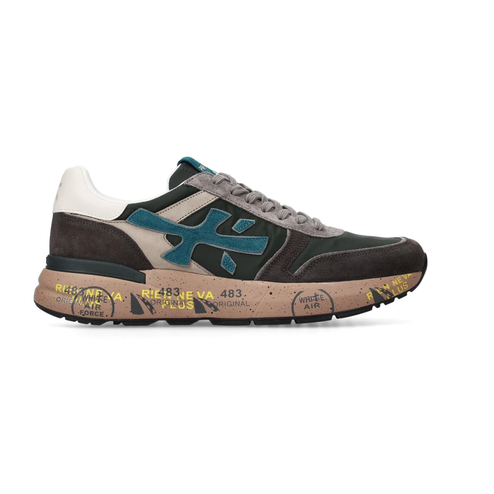 Premiata Men's Green Sneakers, 11 Uk, Mick Trainers