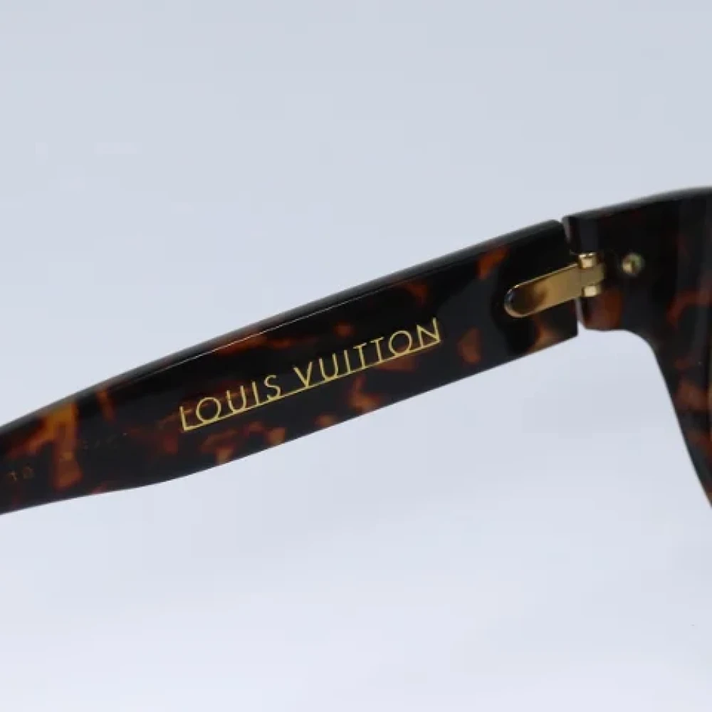 Louis Vuitton Vintage Pre-owned Plastic sunglasses Brown Heren