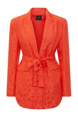 Floral Jacquard Kimono Blazer