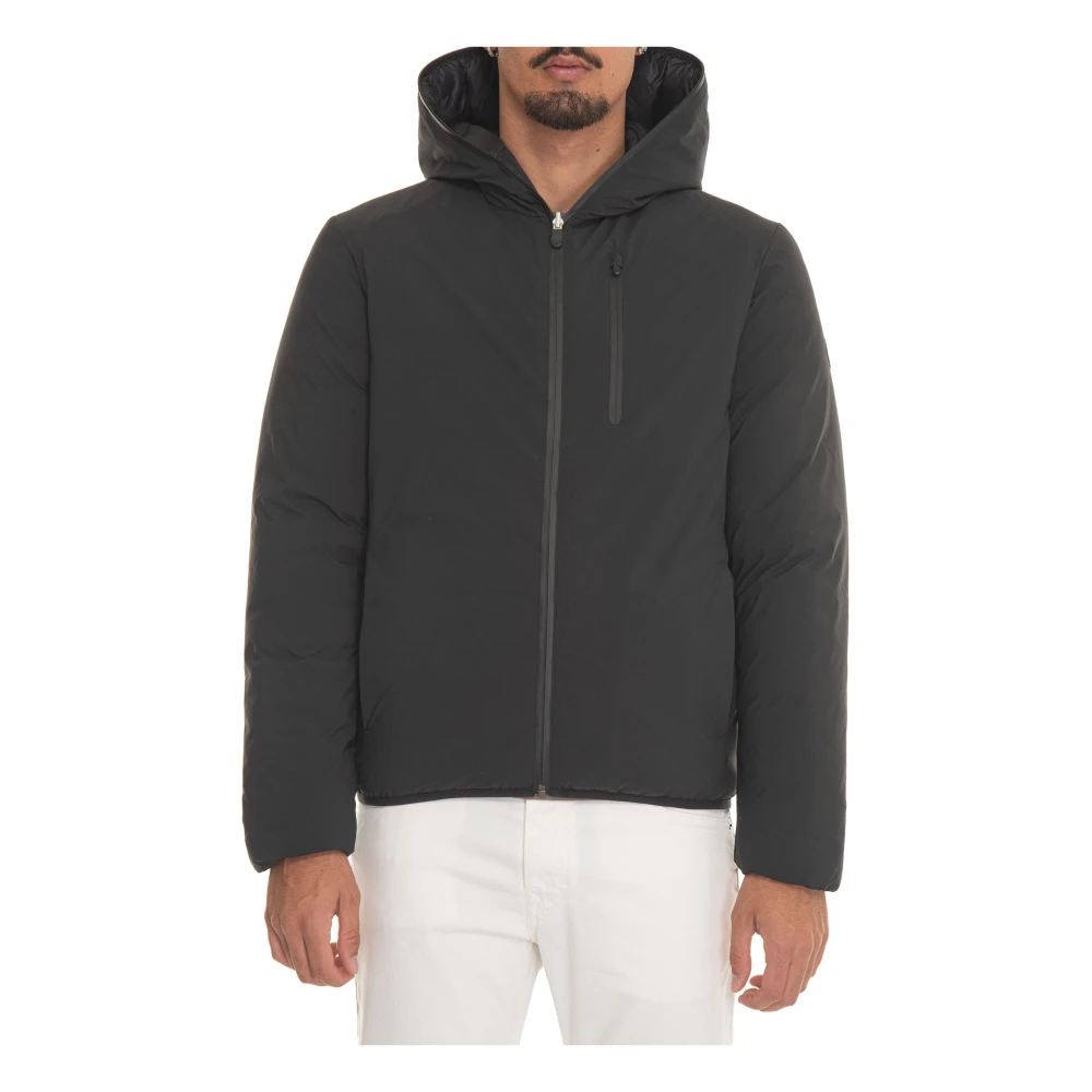 Save The Duck Omkeerbare Harrington Jas met Capuchon Black Heren