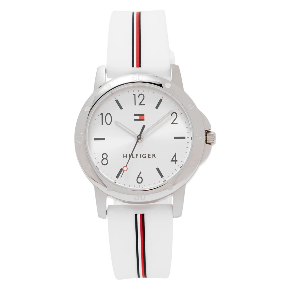 Tommy Hilfiger Women's White Logo Strap Watch