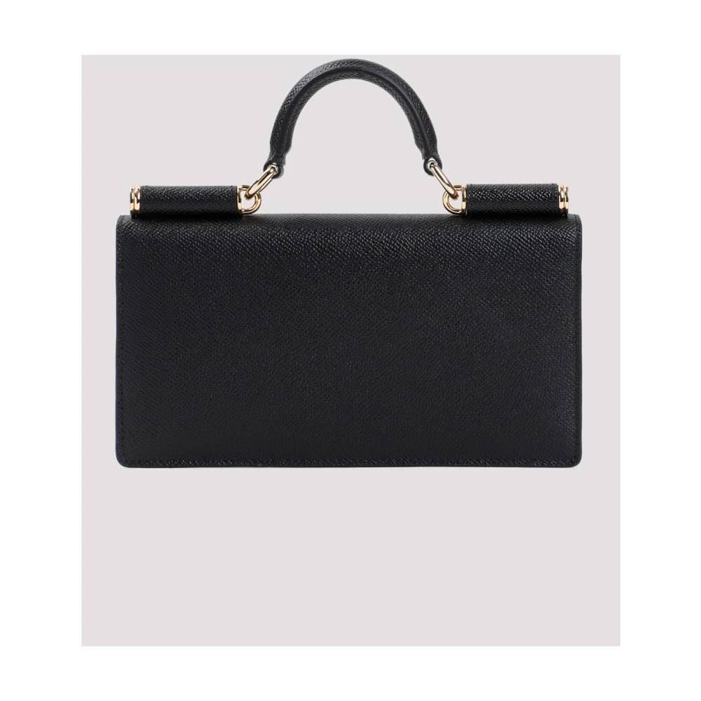 Dolce & Gabbana Dauphine Telefoon Tas in Zwart Black Dames