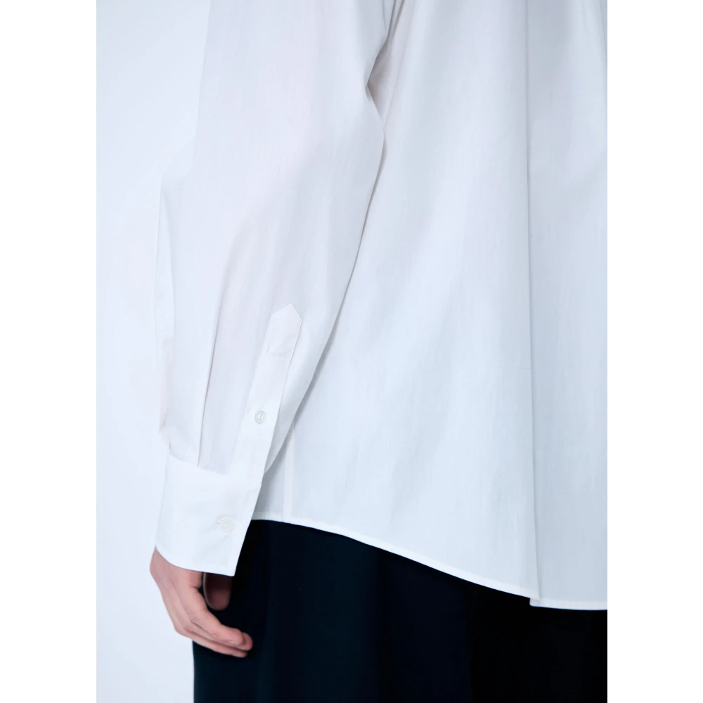 MM6 Maison Margiela Overhemd van poplin katoen lange mouwen White Heren